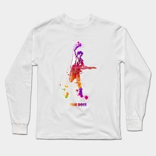 Bruce Springsteen The Boss Watercolor Splatter 04 Long Sleeve T-Shirt